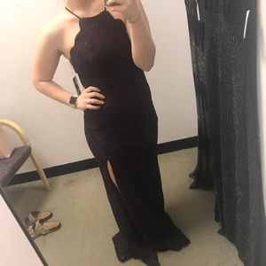 Purple formal dress